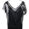 MAX&CO Short Sleeve Camisole with Lace One Piece 44 Black Women Used