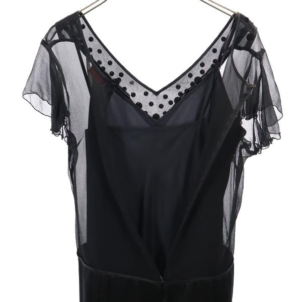 MAX&CO Short Sleeve Camisole with Lace One Piece 44 Black Women Used