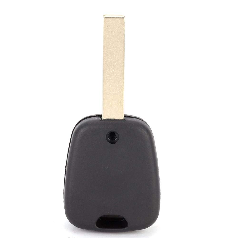 Car Key Case, 1 Car Key Case, Peugeot 307 Key-Qiilu Key Shell, 2 Buttons