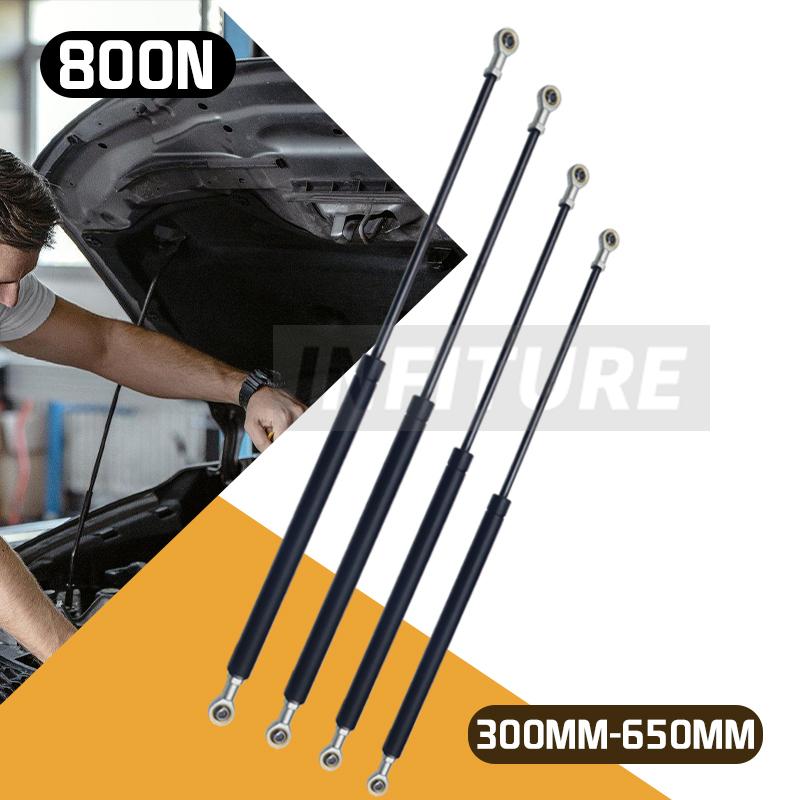 2pcs 300/350/400/450/500/550/600mm 800N Car Gas Struts Spring Shocks Lift Supports RV Windows Storage Damper Camper Back Window