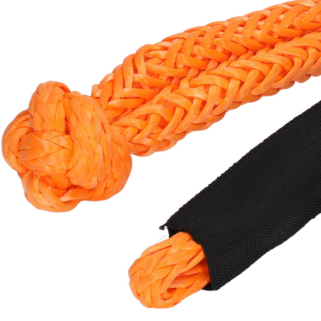 Recovery Winch Rope Set Aluminum Alloy Nylon Rope Soft Shackle Recovery Kit for Vehicle