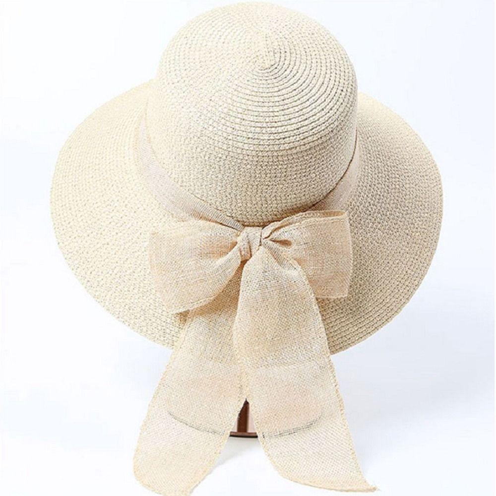 Outdoor Flat Hat British Style Handmade Sun Visor Beach Cap Weave Sun Cap Sun Hat Top Hat Straw Hat