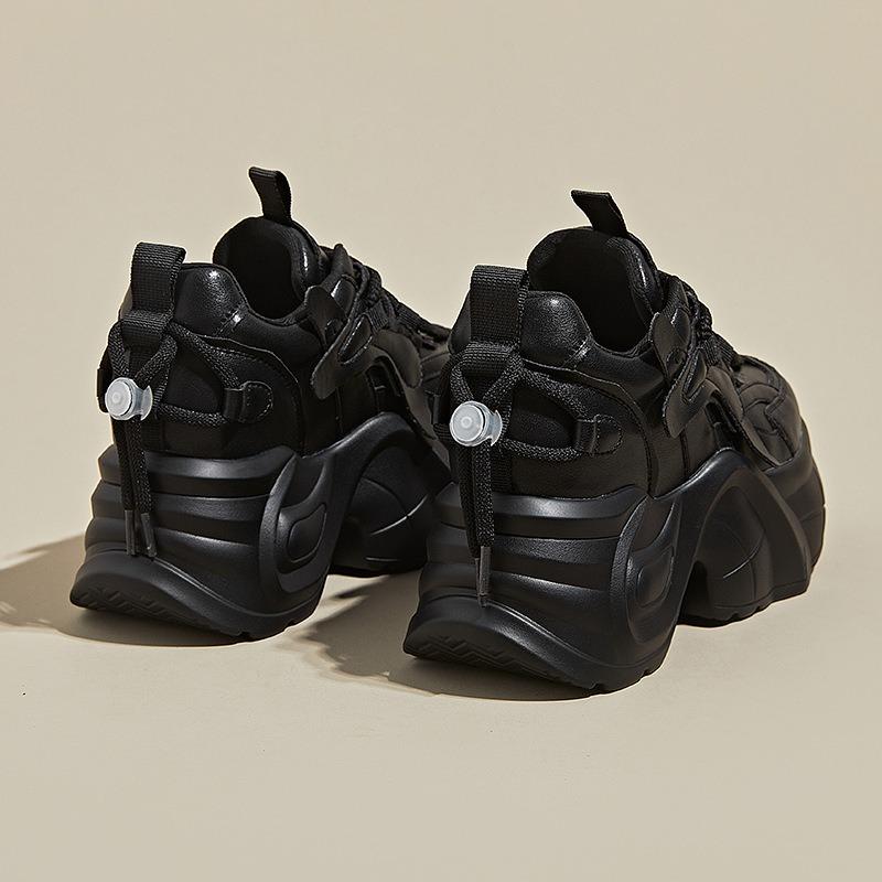 Autumn and winter women's shoes with thick soles, heightening and velvet to keep warm, sports shoes for children, versatile and casual