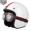 Retro Helmet for Men and Women, Half Helmet for Electric Motorcycles, Safety Helmet for All seasons3/4Half-cover Helmet