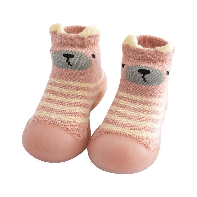 Girls and Boys' Shoes, Socks, Soft-bottomed Flat Shoes, Indoor Anti-slip Shoes, Cartoon Style