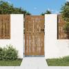 Garden Gate 85x200 Cm Corten Steel Bamboo Design
