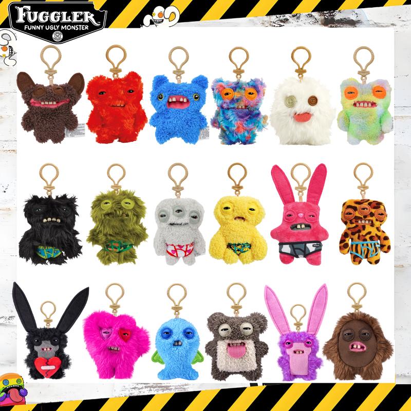 Fuggler Çirkin Dişli Canavarlar Peluş Oyuncaklar Anahtarlıklar Fugglers Geniş Gözlü Acayip Sinirli Uzaylı Tavşan Peluş Bebekler Süsler