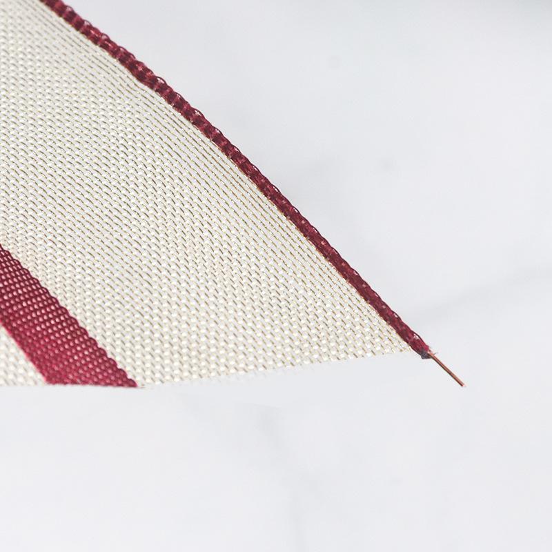 DIY Dekorativ Romantisk och Mysig Trådkant Manschett Julband Paketdekoration 6,5 cm Bred Rött, Grönt och Guld Band Julgran Krans Rosetter