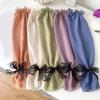 Sunproof Arm Sleeves Summer Women Girl Arm Cover with Bowknot Decals Breathable Arm Cover for Summer Spring Camping