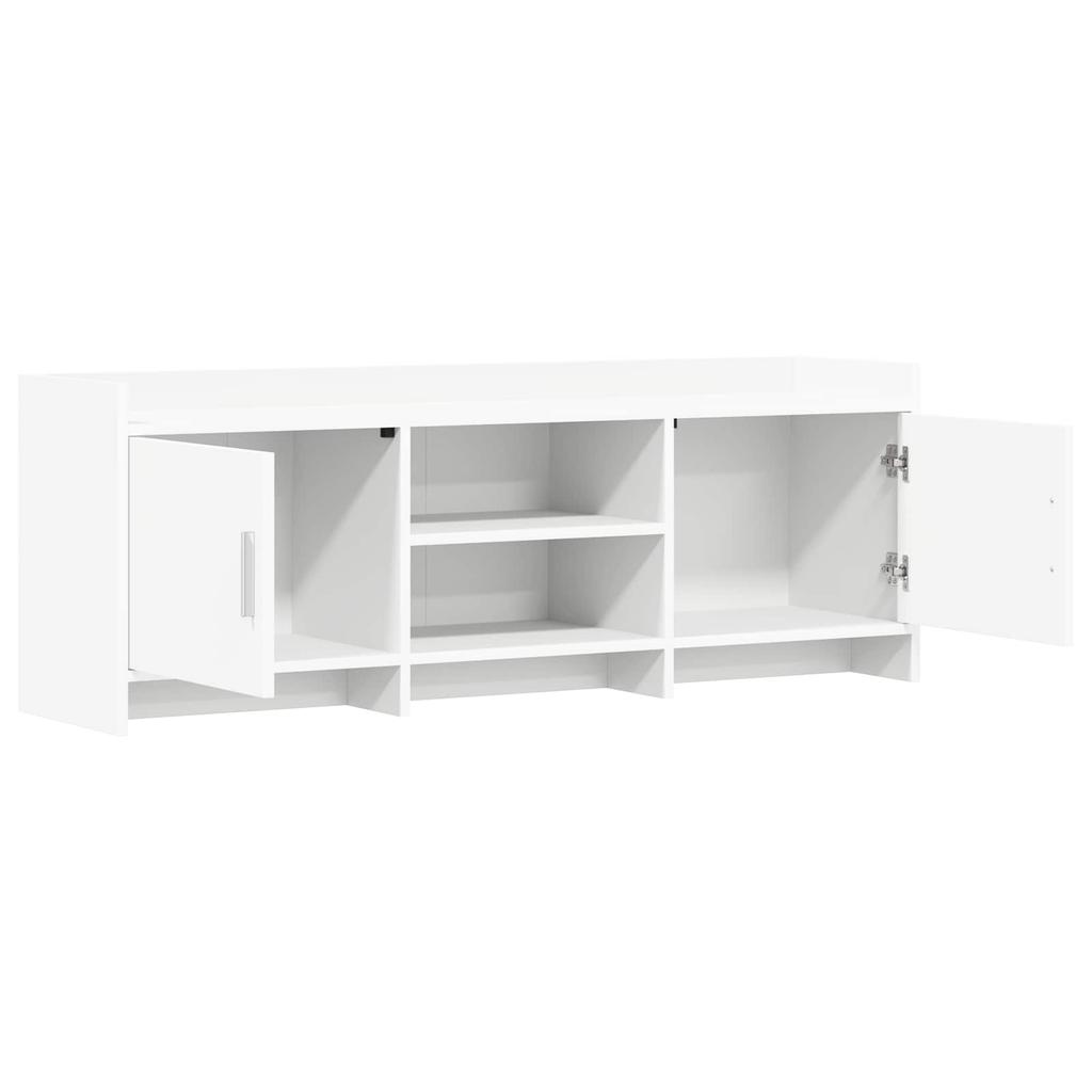 TV Cabinet 130 x 33 x 47 cm White Particleboard