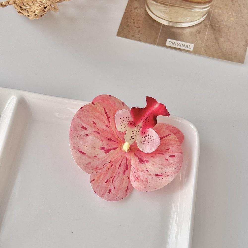 10pcs 9cm Simulation Butterfly Orchid DIY Crafts Silk Butterfly Orchid Flower Head Fake Flower Head