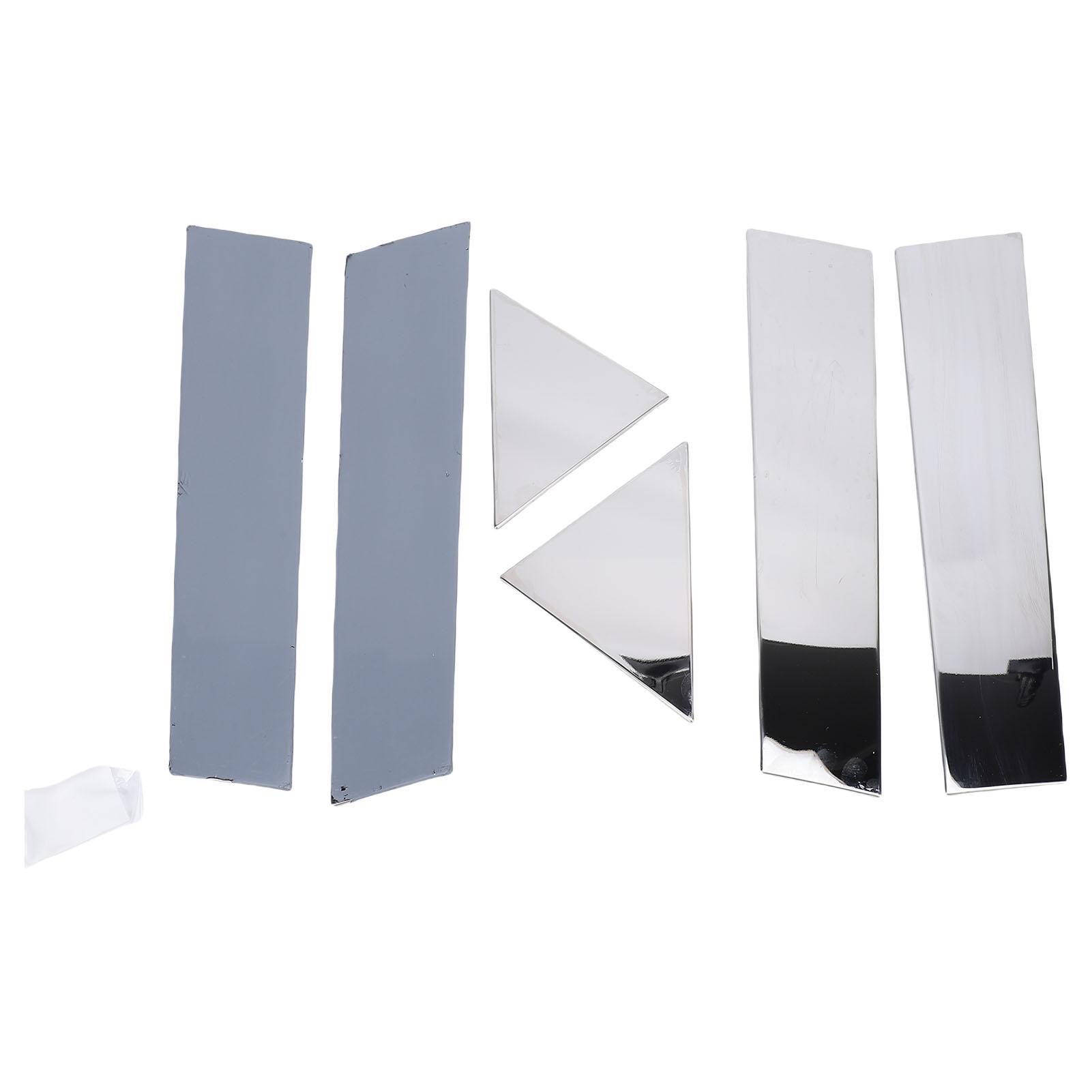 

6 Piece Stainless Steel Chrome Pillar Post Trim Set Polished Door Window Pillar Post Cover Panel Replacement for 300