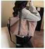 Fashi borchie borse da donna grande capacità nylon borse a spalla per viaggio femminile grandi tote per pendolari signore borsa borsa