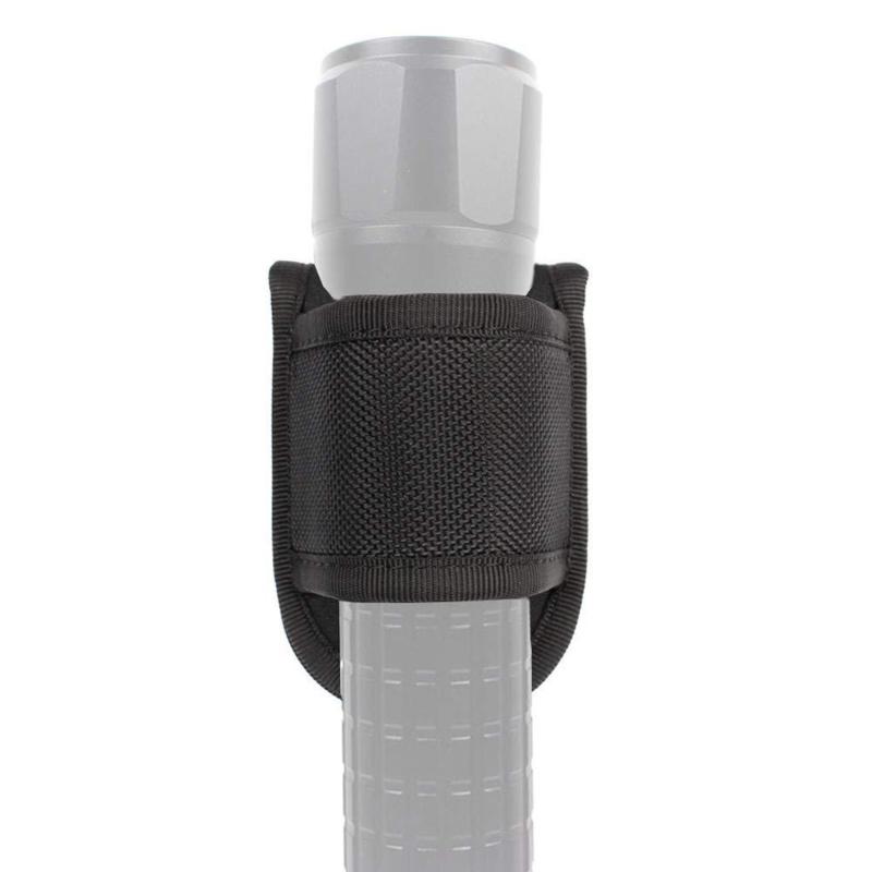Outdoor Duty Belt Open Top D Cell Compact Light Holder Flashlight Pouch Holster
