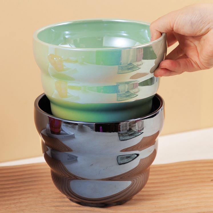 Colorful Ceramic Flower Pot Planter Succulent Pot Indoor Decorations Ornaments Garden Supplies Bonsai Plant Pot