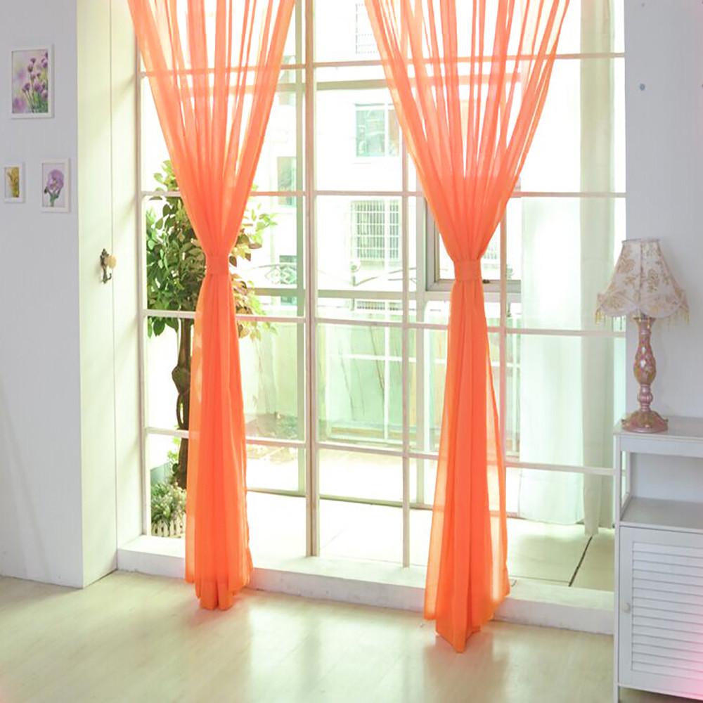 1 Pezzo Tasca per Asta Tenda Arcobaleno Tenda in Garza Monocolore per Soggiorno Voile Trasparente Decorazione Matrimonio Tulle per Finestra Camera da Letto Moderna