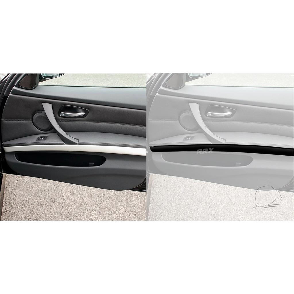 For BMW 3 Series E90 2006-2008 Piano Black Door Inner Handle Panel Decorative Strips Car Interior Decoration Accessories