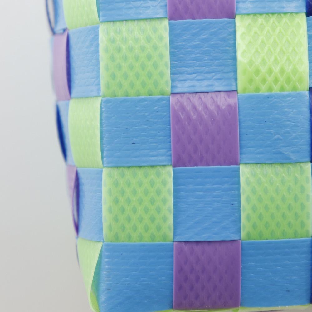 Marni Woven Micro Basket Handbag MW55F Basket Bag Blue / Multicolor Polypropylene Women Used