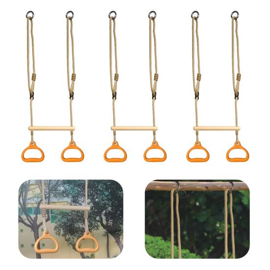 Turnringer Hengende Svingstang Sklisikkert grep Justerbar lengde Glatt formdesign Sikkerhetsknute Turnring