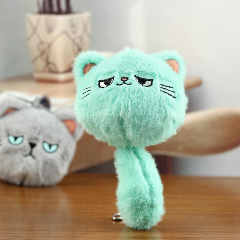 1 Piece Girl Backpack Doll Decoration Cute Plush Cat Doll Pendant Couple Bag Keychain Decorative Gift