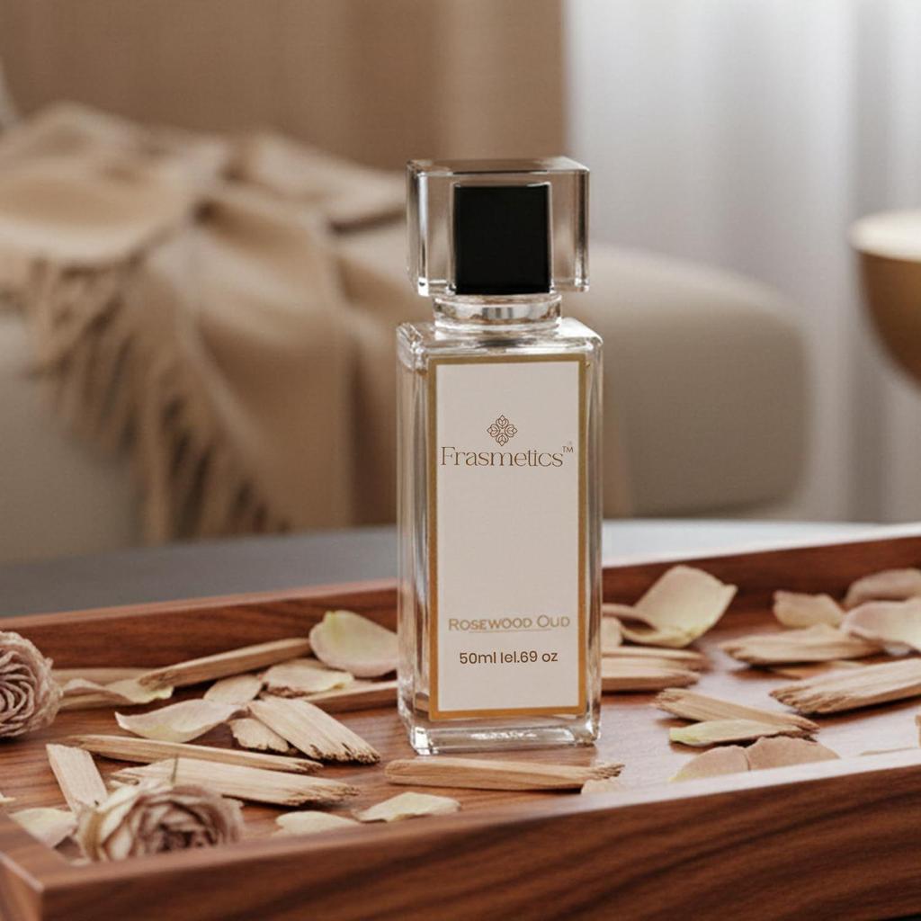 Rosewood Oud Eau De Parfum voor Mannen – Valentijn Special Romantisch Cadeau met Rosewood Oud & Sandelhout Geur, Warm Houtachtig