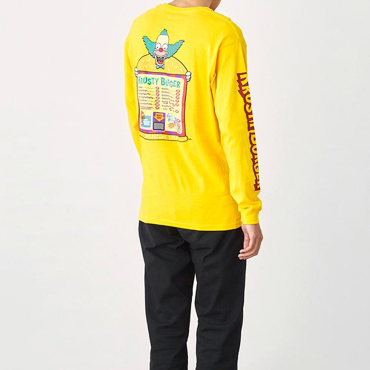 Vans X Simpsons Long Sleeve T-Shirt With Dopamine Print Unisex Tops Yellow VN0A4RTLZW3