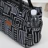 Corduroy outer foil lined lunch bag, lunch box bag, lunch bag, handbag, carrying bag, large capacity glove bag