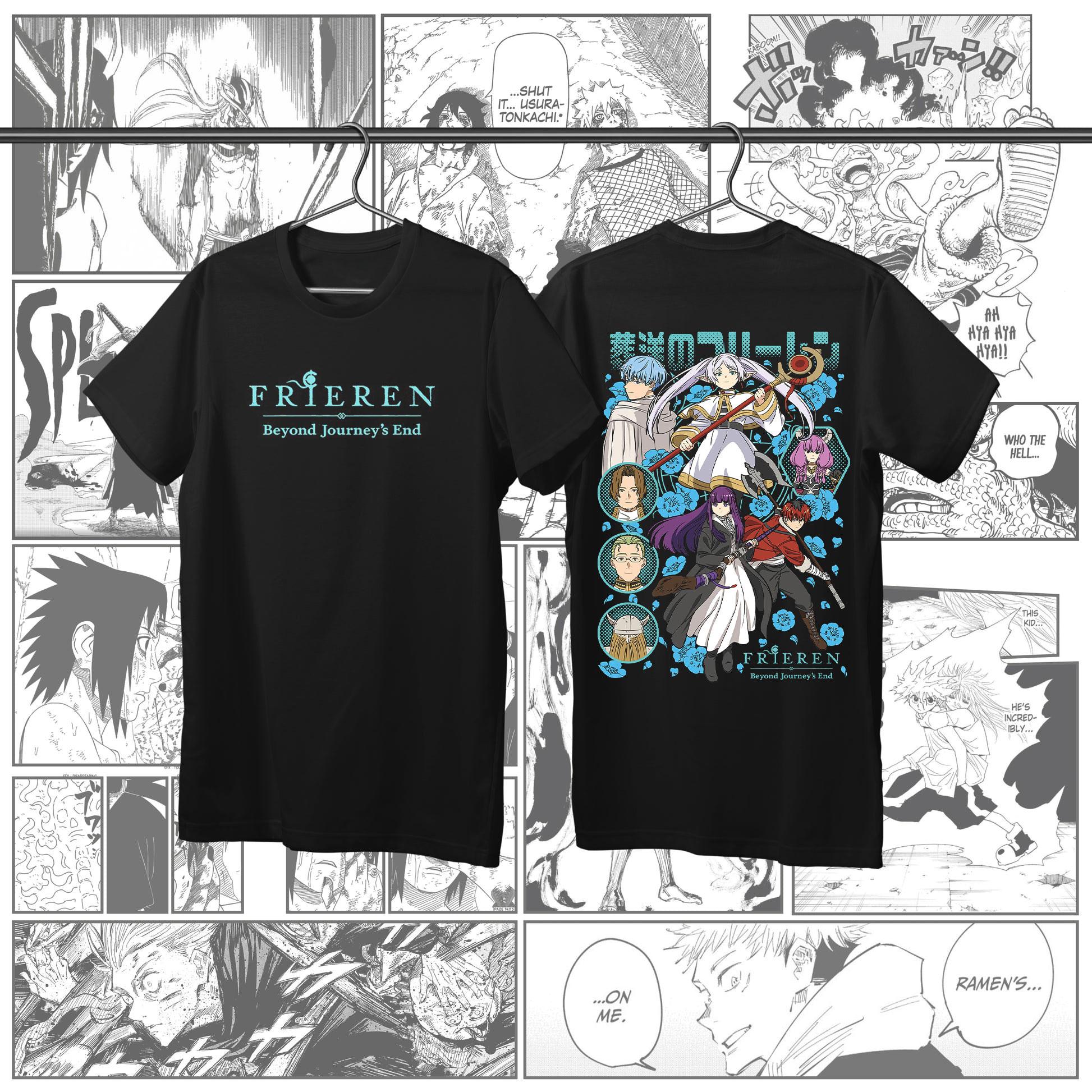 

Anime Frieren Beyond Journey s End Manga Graphic Print T-Shirt Men Women Harajuku Fashion Cotton Comfortable Solf Summer New Tee Casual Oversized Top XXXL рожевий