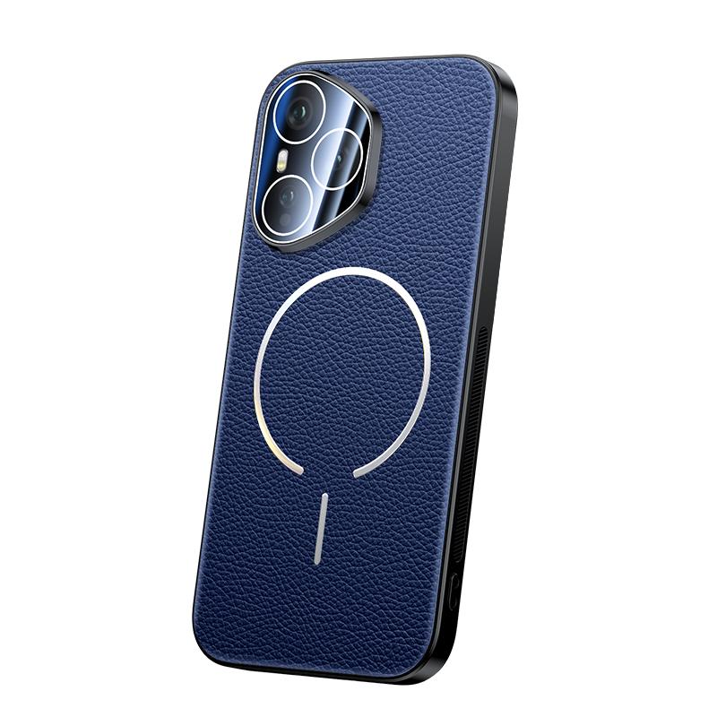 For Huawei Honor 400 Pro Case Luxury PU Leather Magnetic wireless charging Protective Back Cover For Honor400 400Pro Phone Shell
