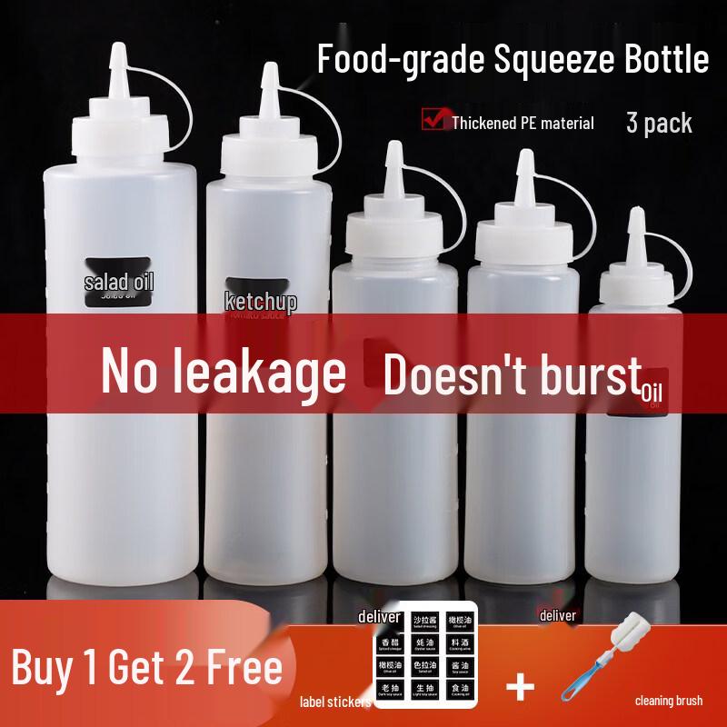 ZISIZ Plastic Squeeze Sauce Bottle