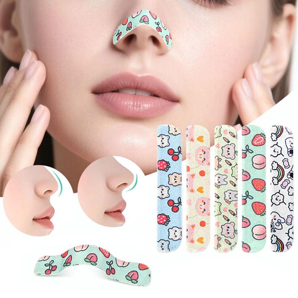 20/50Pcs Refined Nose Shape Nose Wings Slimming Stickers Nose Shaper Clip Nose Bridge Reduction