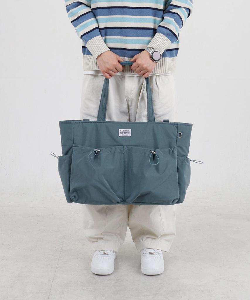 Cozycomma 17-Pocket Nylon Peddler Bag_Cozy Bag [Grayish Blue]