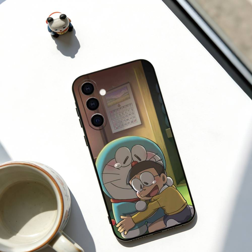 Nobita Nobi Phone Case For Samsung Galaxy A73,A72,A71,A70,A53,A52,A51,Soft Black Cover