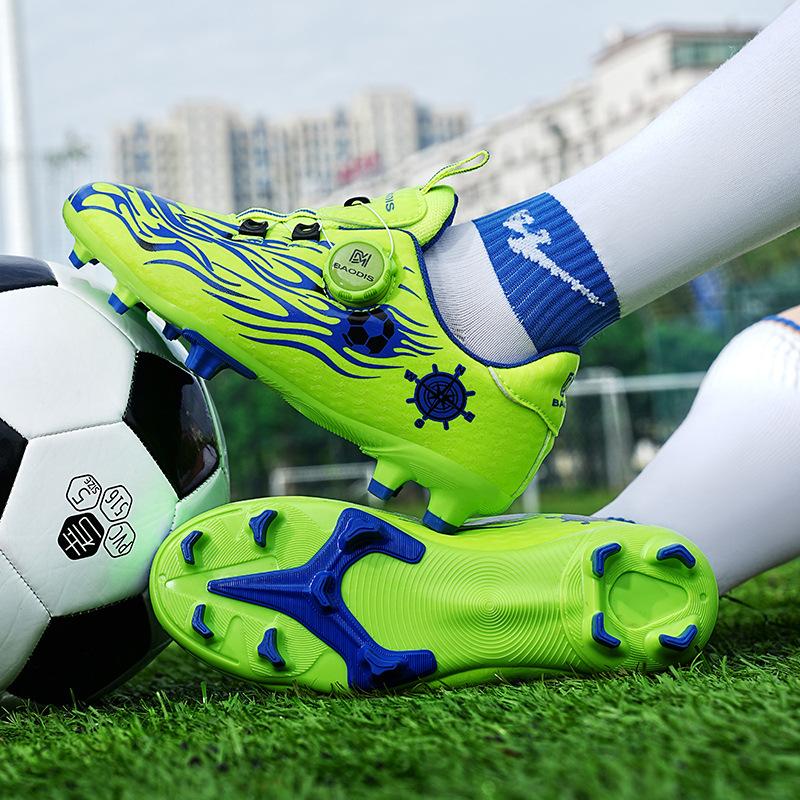 Foreign trade children's football shoes men's and women's sports football shoes broken nails primary school students indoor football game training sh