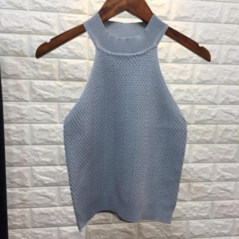 Vară Stil nou Stil coreean Mic Sexy Retro Stil coreean Colegiu Jumătate Guler Înalt Umăr Săpat Decolteu Carasol Femei La modă