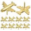 12PCS Creative 3D Plane Thumbtacks Stainless Steel Push Pins Bulletin Board Accessories  For Office Homes Study