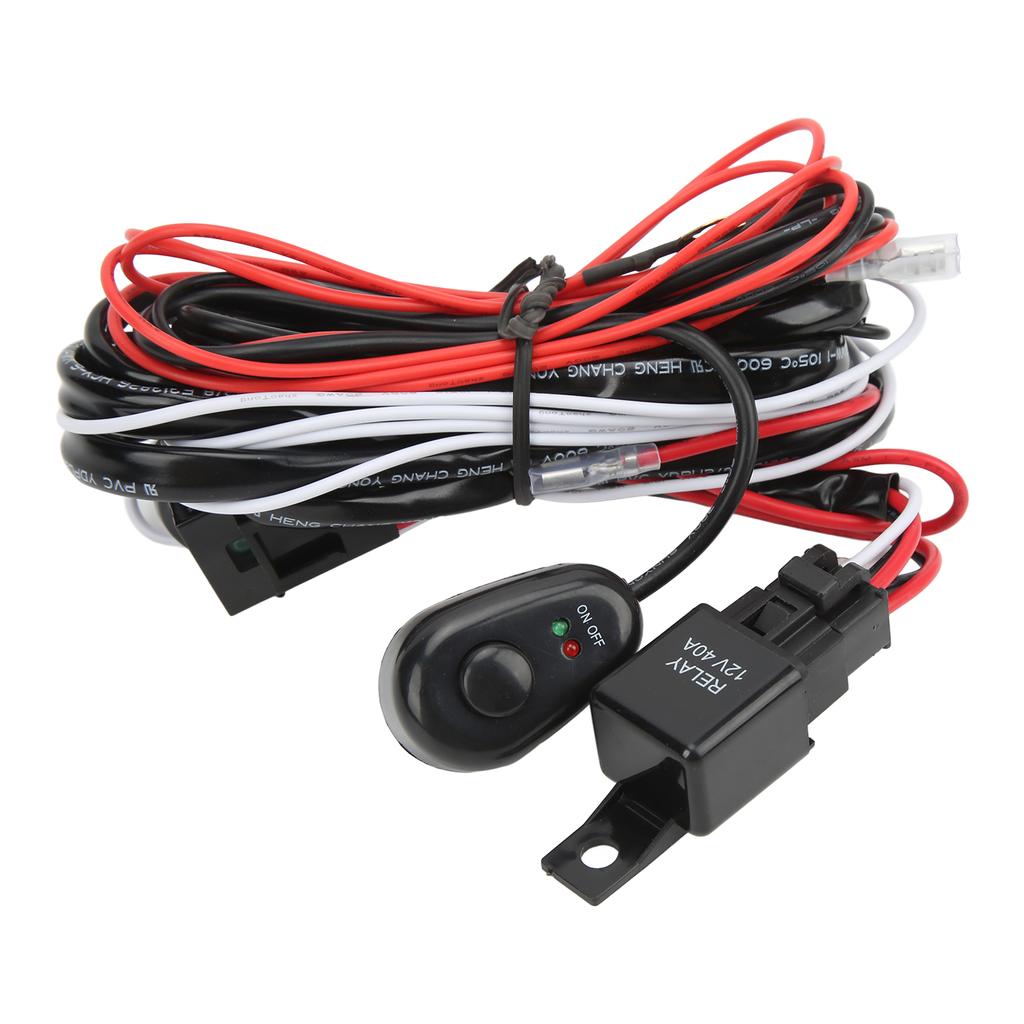 Automobile Spotlight Switch Harness AA1103 12V One Driven Two Wire Group for Replacing Adding Fog Light