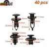 40pc Bumper Cover Fender Shield Clip Wheelhouse Liner Retainer For GM Ford Chevy