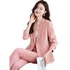 Women 2 Piece Sets White Suit Spring Autumn Office Wear Elegant Design Work Clothes
