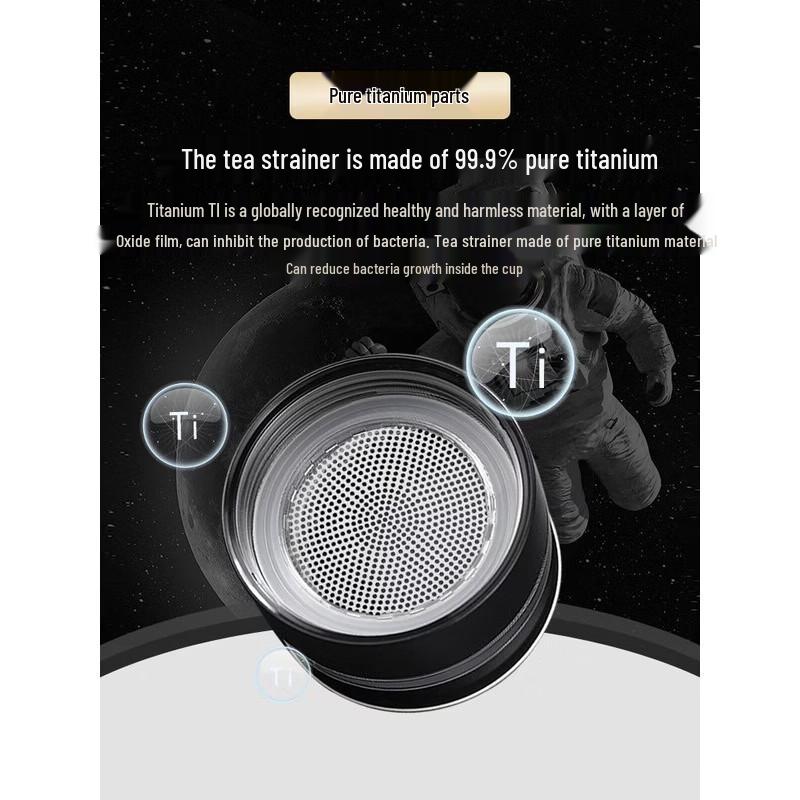 TOMIC Ceramic Lined Insulated Tea Infuser Bottle