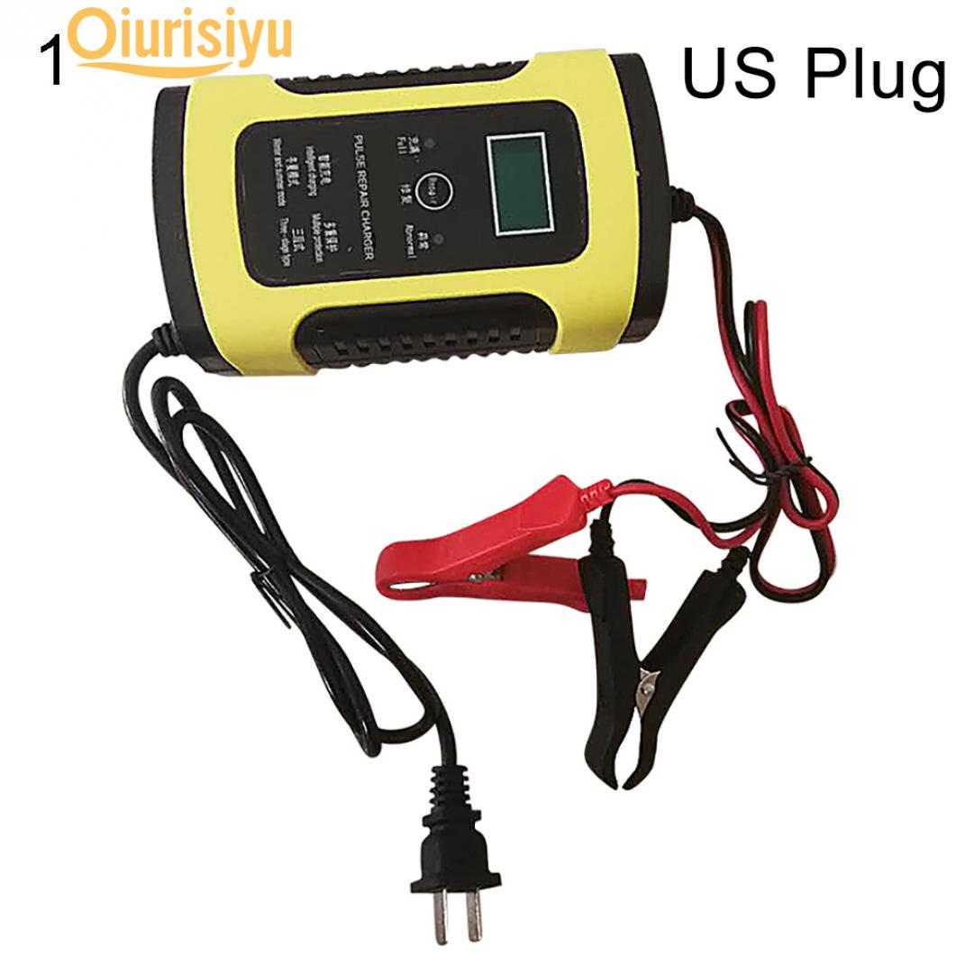 

Зарядное устройство, автомобильный аккумулятор, стартер, усилитель мощности, 12 В, умное автоматическое импульсное зарядное устройство для ремонта US PLUG жёлтый