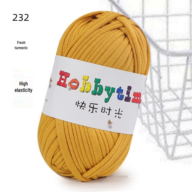 Cloth Strip Yarn DIY Crochet Kit: Handmade Bag, Knitting Material for Cushions, Carpets, and Dolls