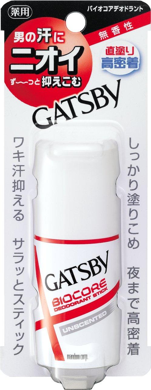 GATSBY Biocore Deodorant Unscented 15g Stick, (Quasi-drug),