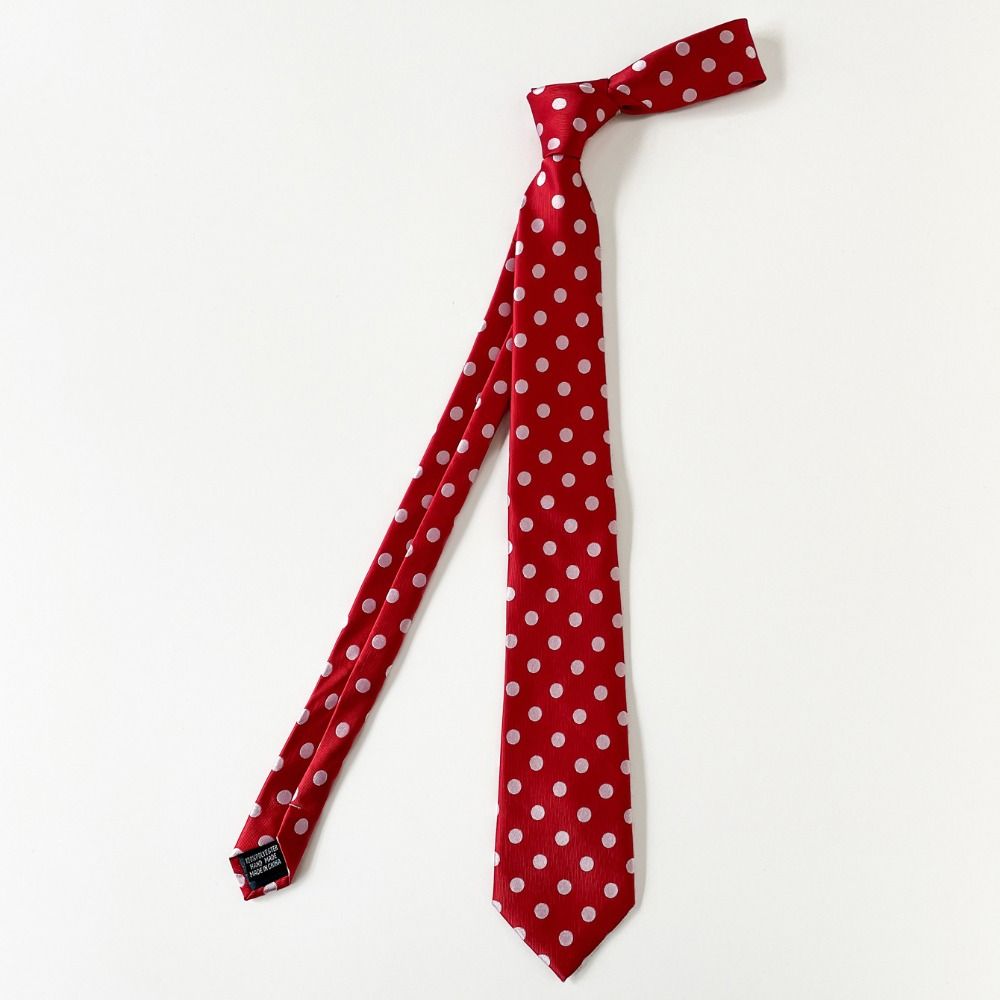 Long Polka Dot Tie Wave Point Shirt Tie Decoration Simple Belt Accessories Men