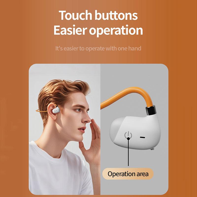 Waterproof Glowing Wireless Sport Headphone Air Conduction HiFi Stereo Music Headset With HD Microphone Low Latency Transmission