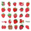 50 Strawberry Fruit Suitcase Stickers - Creative Waterproof Cartoon Decorations for Scooters, Computers, and Tablets