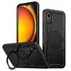 Voor Galaxy XCover7 Standhoes, Koolstofvezeltextuur Compatibel Met MagSafe Schokbestendige Telefoonhoes Geschikt voor Samsung Galaxy XCover 7