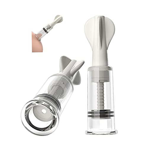 Nipple Corrector Set 2PCS: Painless Gentle Pull for Inverted Flat Nipples - Breastfeeding Helper with Discreet Design for Easy Concealment Under