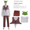 Shrek Principessa Fiona Costume Cosplay Principessa Fiona Vestito Lungo Verde Costume Cosplay