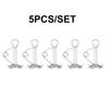 5Pcs izable Fit Plank Spiral Shaped Spring Octopus Deck Peg with Carabiner Hook Wind Rope Buckles Tent Stakes Hook Board Peg